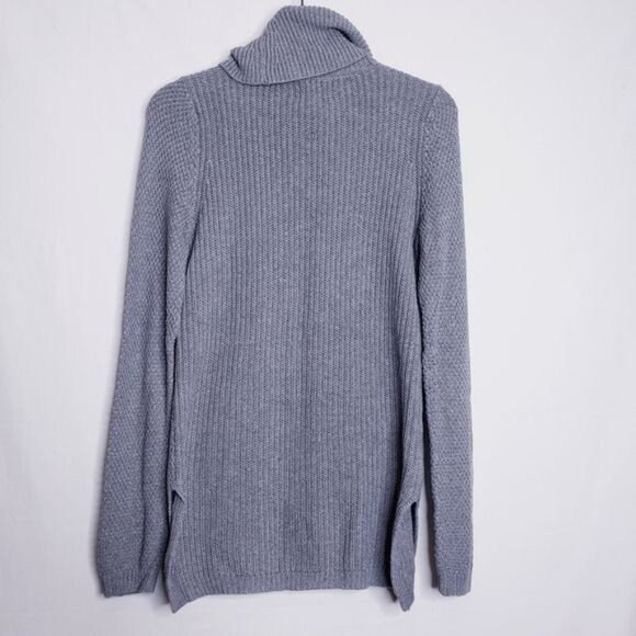 Lou & Grey Knit Cowl Neck Gray Lightweight Pullover Sweater Women's Size XS - Picture 4 of 7